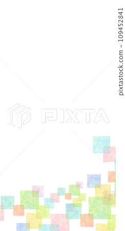 Colorful square pattern frame background material 109452841