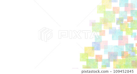 Colorful square pattern frame background material 109452845