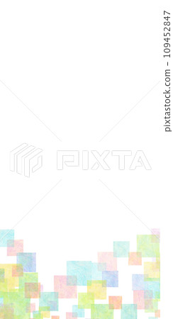 Colorful square pattern frame background material 109452847