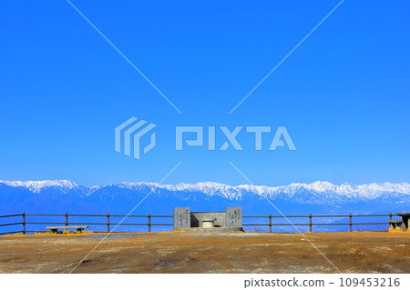 Takabocchi Alps Panoramic Observation Deck and Northern Alps/Shiojiri City, Nagano Prefecture Takabocchi Alps Panoramic Observation Deck and Northern Alps/Shiojiri City, Nagano Prefecture 109453216