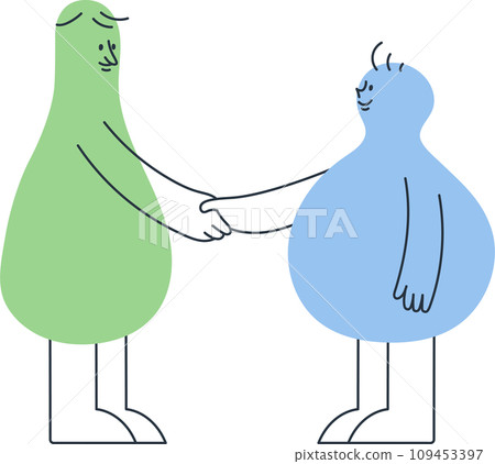 兩個人握手 兩個人握手 109453397