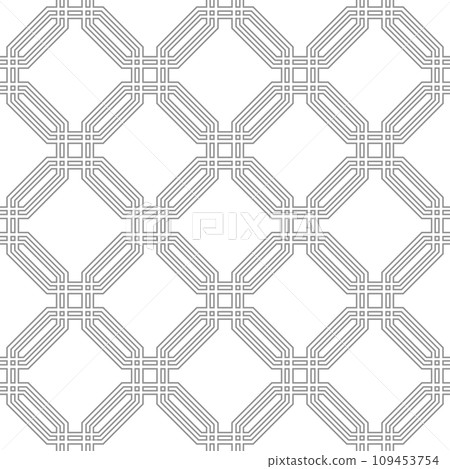 Seamless Abstract Pattern With Octagonal Shapes 109453754