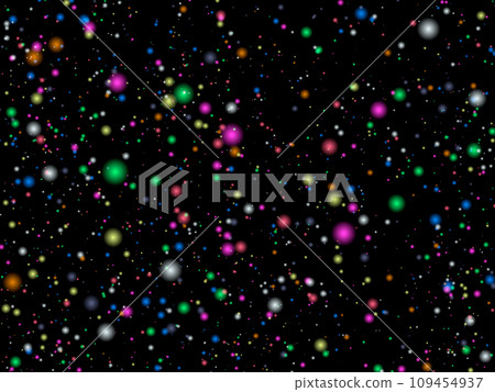 Glowing light effect with many glitter particles on bllack background. Color sparks shine with Glowing light effect with many glitter particles on bllack background. Color sparks shine with 109454937