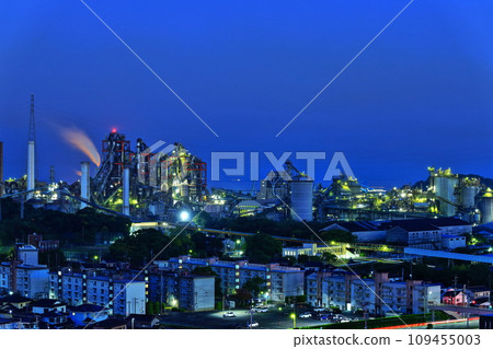 [福岡縣]不夜工廠的夜景（宇部三菱水泥） 109455003