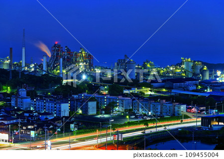 [福岡縣]不夜工廠的夜景（宇部三菱水泥） 109455004