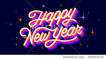 Lettering. Happy New Year Lettering. Happy New Year 109455030