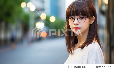 young short hair business woman young short hair business woman 109455077