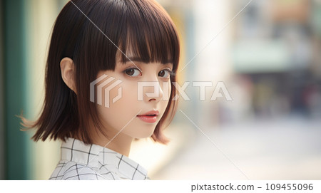 年輕的短髮女商人 109455096