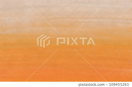 用橘色油畫棒塗上顏色斑駁的紋理 109455263