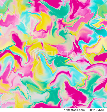 Abstract seamless pattern. Hand drawn acrylic illustration. Texture for print, fabric, textile, wallpaper. Colorful background in bright multi colors. 109455681