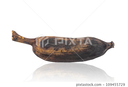 Rotten banana isolated on white background Rotten banana isolated on white background 109455729