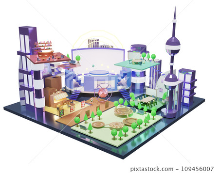 Metaverse space with white background Metaverse space with white background 109456007