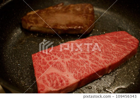 delicious marbled steak delicious marbled steak 109456343