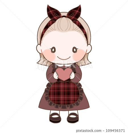 A girl with a heart 109456371