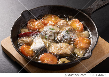 Mackerel ajillo (canned mackerel) Mackerel ajillo (canned mackerel) 109456825