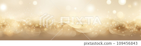 AI-generated content. Abstract Christmas background with empty space. Glitter, bokeh lights. Copy space for your text. Merry Xmas, Happy New Year. Festive backdrop. Generative AI. 109456843