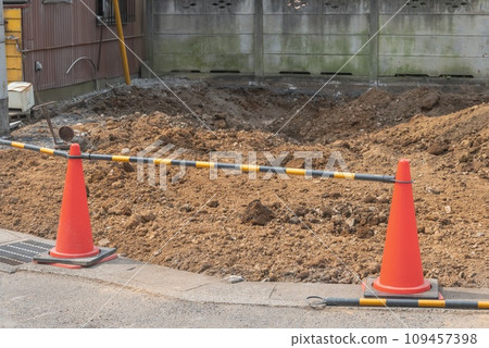 Land after demolition work - Removal of shed 109457398