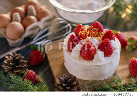 手工製作的聖誕蛋糕 109457733