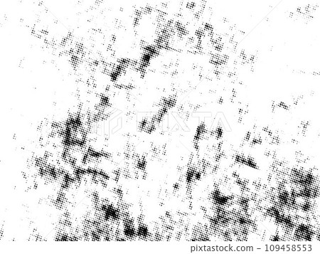 Black and white Grunge halftone vector. Distress overlay texture. Abstract surface dust and rough background concept. Distress illustration place over object to create grunge effect. Vector EPS10. 109458553