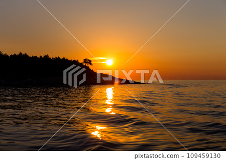 Sunset at sea in Rovinj Sunset at sea in Rovinj 109459130