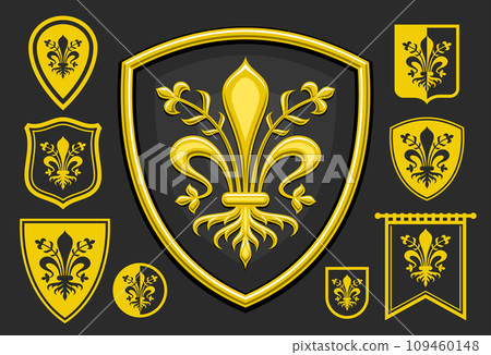 Vector Florence Emblem Set Vector Florence Emblem Set 109460148