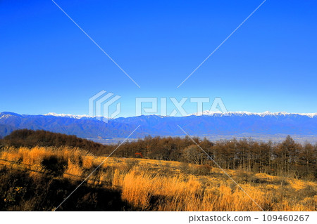 從高博地高原/長野縣鹽尻市看北阿爾卑斯山 從高博地高原/長野縣鹽尻市看北阿爾卑斯山 109460267