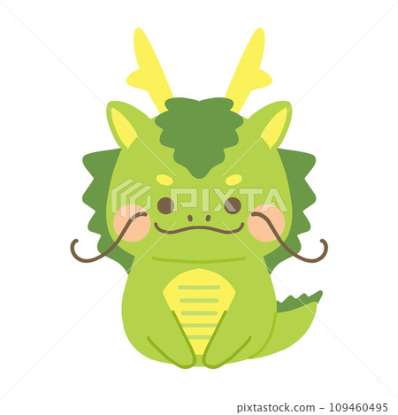 2024 Year of the Dragon New Year's card material Dragon 109460495