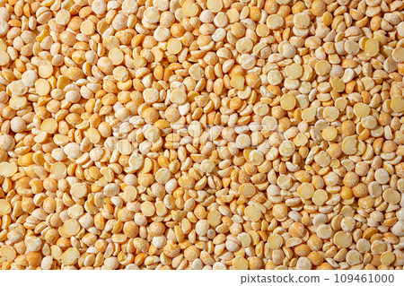 Uncooked Polished Split Peas Background Uncooked Polished Split Peas Background 109461000