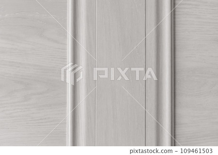 Grey Element Detail Interior Decoration Object Wooden Door Line Stripe Design Abstract Sample Close-Up 109461503