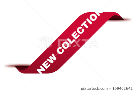 Price tag vector. Ribbon sale banner. New collection tag. Isolated vector illustration EPS10 109461641