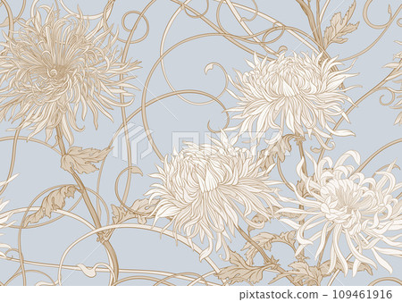 Chrysanthemum decorative flowers  109461916