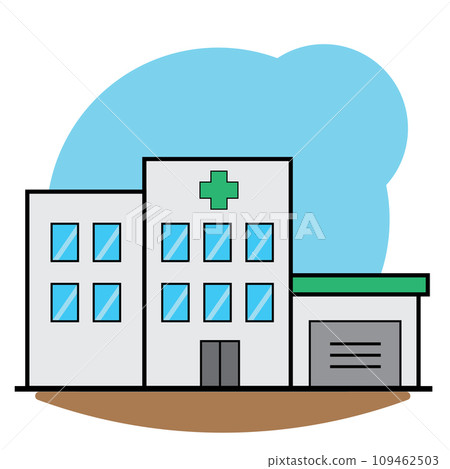 Isolated hospital building icon FLat design Vector Isolated hospital building icon FLat design Vector 109462503