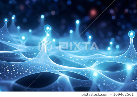 藍色電子空間背景素材 109462561