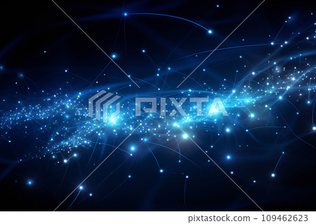 blue electronic space background material 109462623