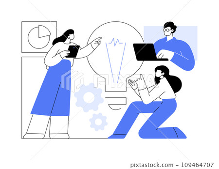 Business idea isolated cartoon vector illustrations. Business idea isolated cartoon vector illustrations. 109464707
