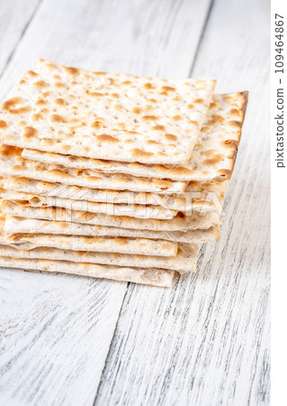 Stack of Matzah 109464867
