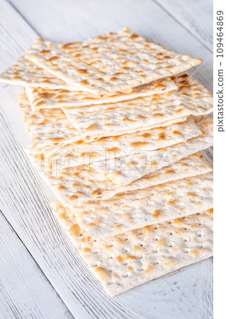 Stack of Matzah 109464869