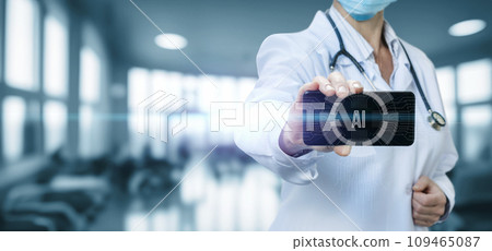 Shows an application for working with artificial intelligence. 109465087