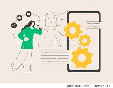 Marketing campaign management abstract concept vector illustration. Marketing campaign management abstract concept vector illustration. 109465814