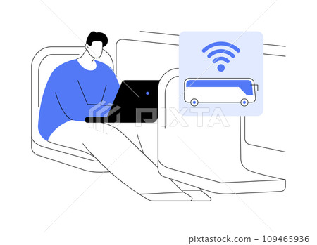 Wi-Fi hot spot abstract concept vector illustration. 109465936