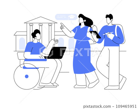 Inclusive environment isolated cartoon vector illustrations. 109465951