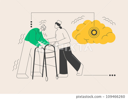 Parkinson disease abstract concept vector illustration. 109466260