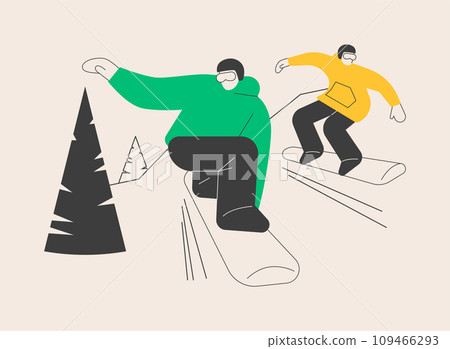Boarding abstract concept vector illustration. 109466293
