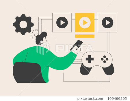 SmartTV content abstract concept vector illustration. 109466295