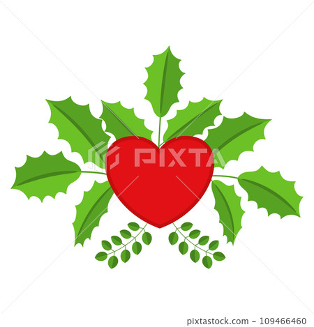 Christmas wreath design element. Winter holiday decoration. 109466460