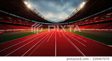 Red Stadium Coverage Texture, Treadmill Textured Background, Jogging Field Pattern, Rubber Crumb Track Red Stadium Coverage Texture, Treadmill Textured Background, Jogging Field Pattern, Rubber Crumb Track 109467070