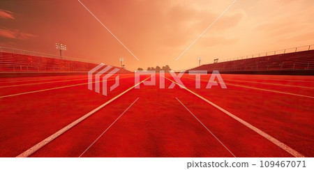 Red Stadium Coverage Texture, Treadmill Textured Background, Jogging Field Pattern, Rubber Crumb Track Red Stadium Coverage Texture, Treadmill Textured Background, Jogging Field Pattern, Rubber Crumb Track 109467071