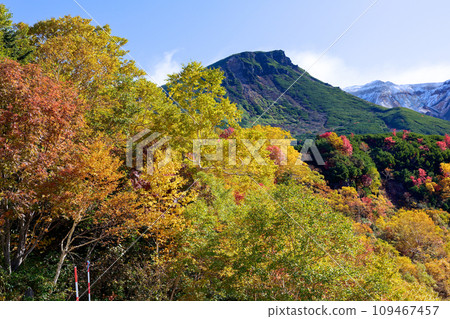 Autumn leaves of Tokachidake Onsen 109467457