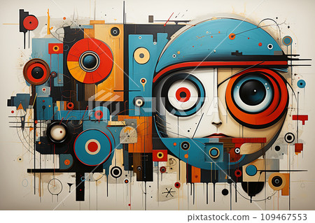 Abstract compositions that symbolize emotions through landscapes Abstract compositions that symbolize emotions through landscapes 109467553