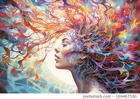 Seamless integration of mind and cognition, portraying intricate neural connections in a visually appealing and harmonious manner Seamless integration of mind and cognition, portraying intricate neural connections in a visually appealing and harmonious manner 109467580